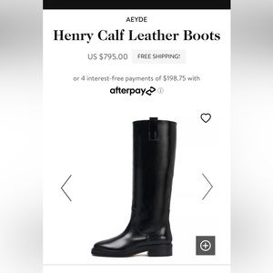 AEYDE Henry Boots - size 39